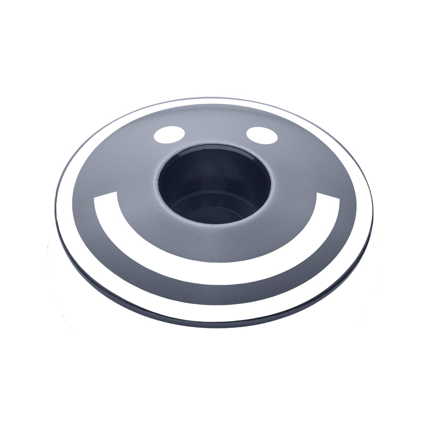 Gray headset top cap for durable bike customization