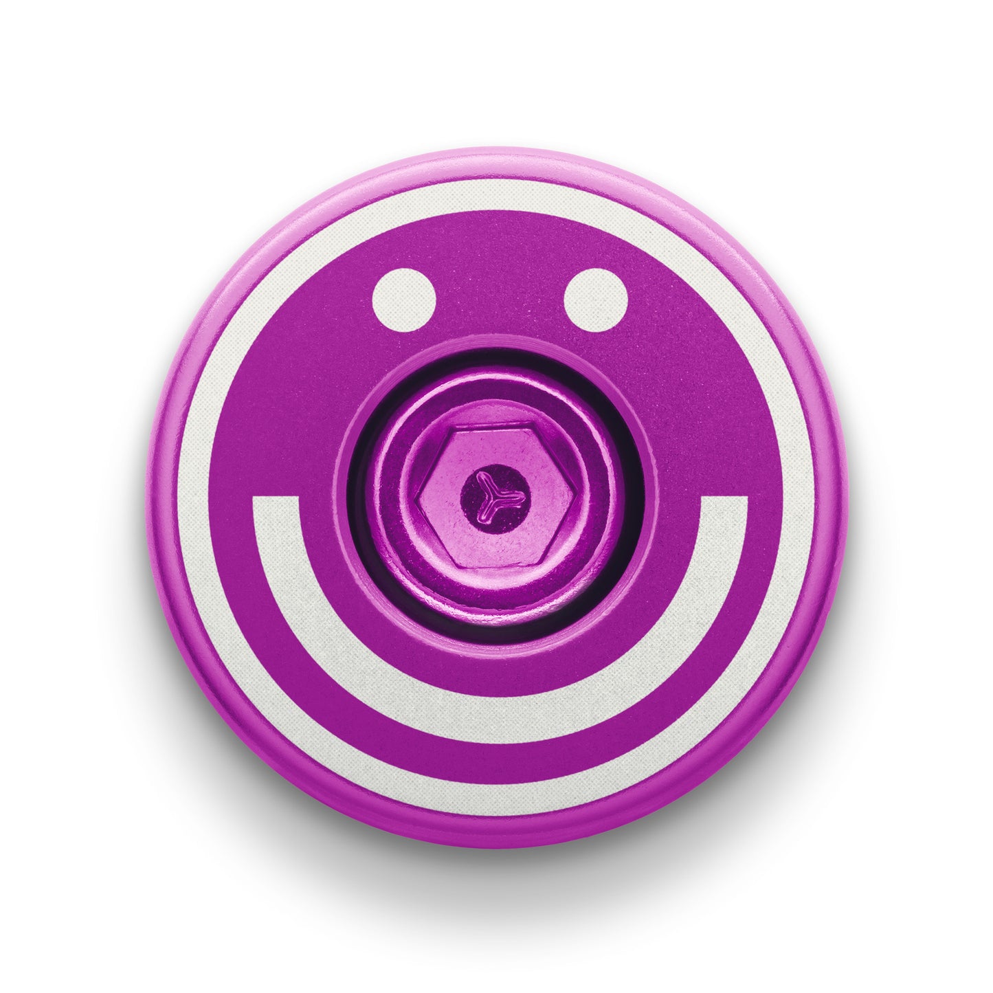 Purple mtb bar end plugs for durable handlebar fit