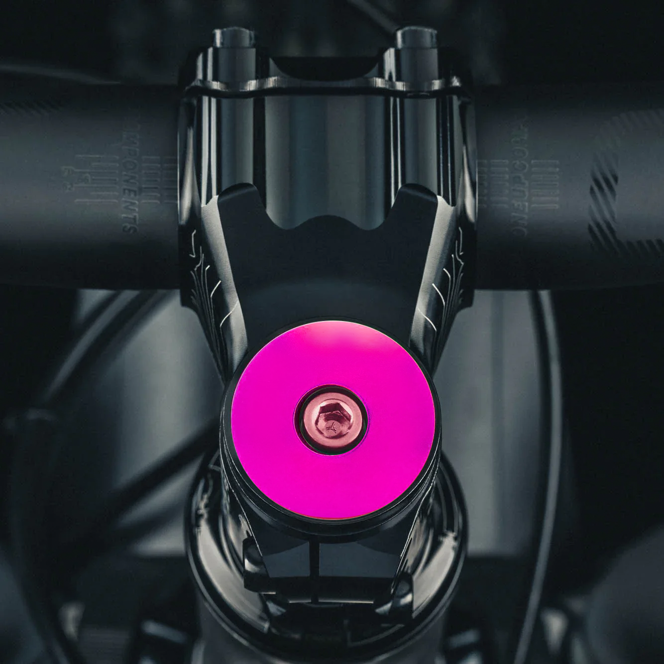 Eye catching hot pink top cap made for style-conscious bike riders.