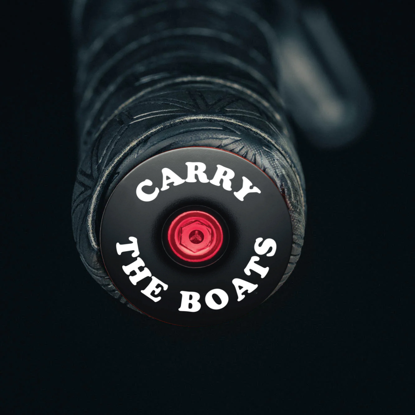Carry the boats - Black bicycle bar end plugs for road or mountain bike handlebars - Dispatch Bike