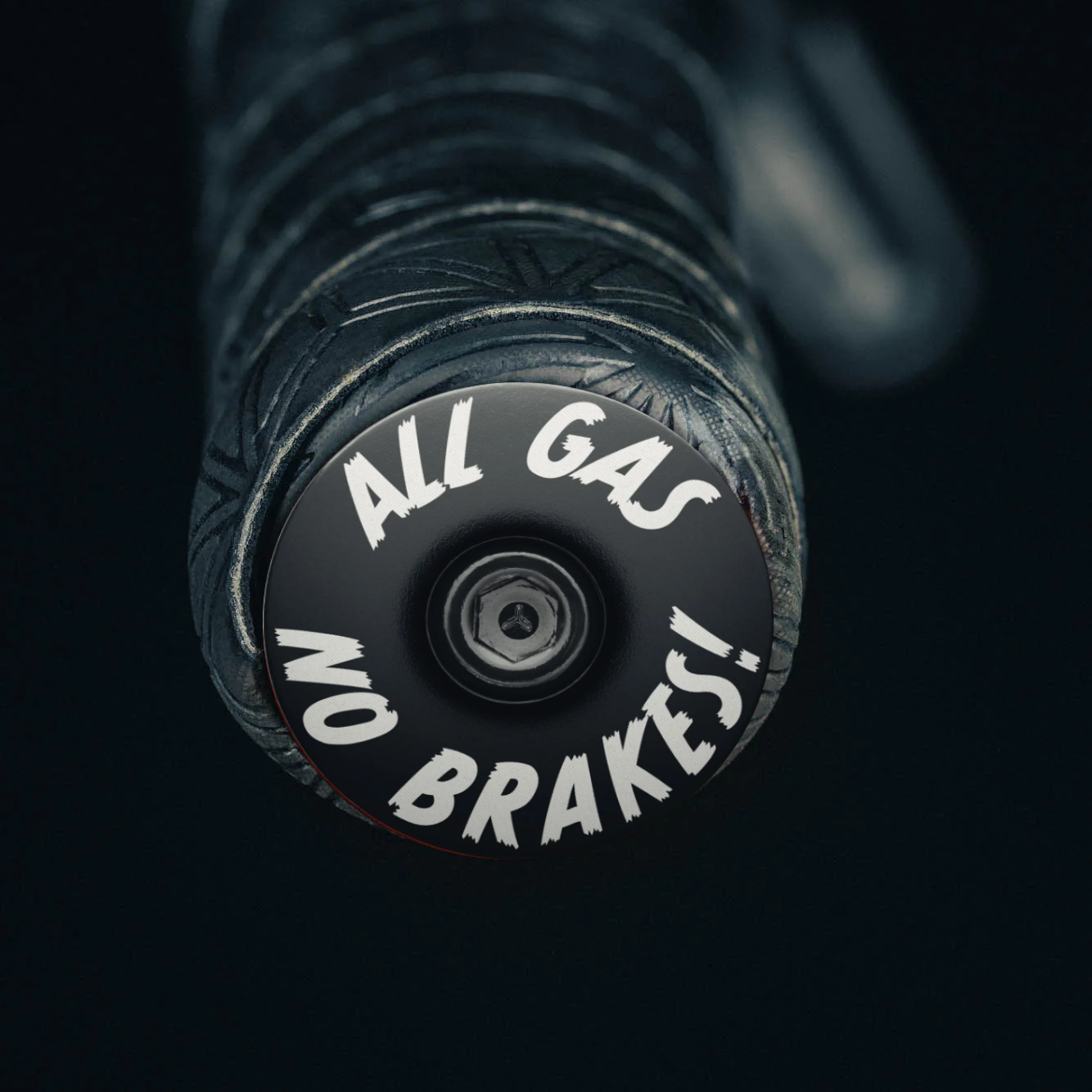 All Gas No Brakes Custom - Bicycle Handle Bar End Plugs - Dispatch Bike