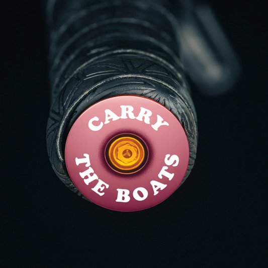 Brown bike bar end plugs for mountain or road bicycle handlebars