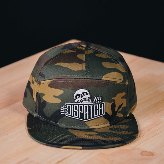 Skalli Dispatch Logo Camo 5 Panel Hat For Cycling - Dispatch Bike