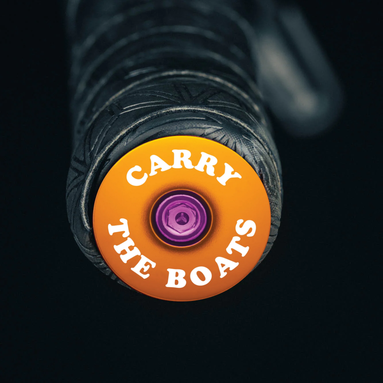 Carry the boats Orange bike bar end plugs for durable handlebar protection - Dispatch Bike