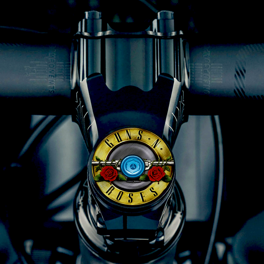 Guns & Roses Custom Bicycle Headset Cap for riders