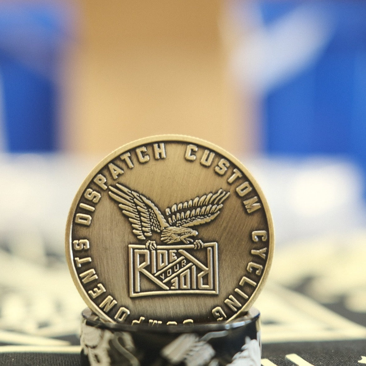 Dispatch Bike Custom Cycling Challenge Coins