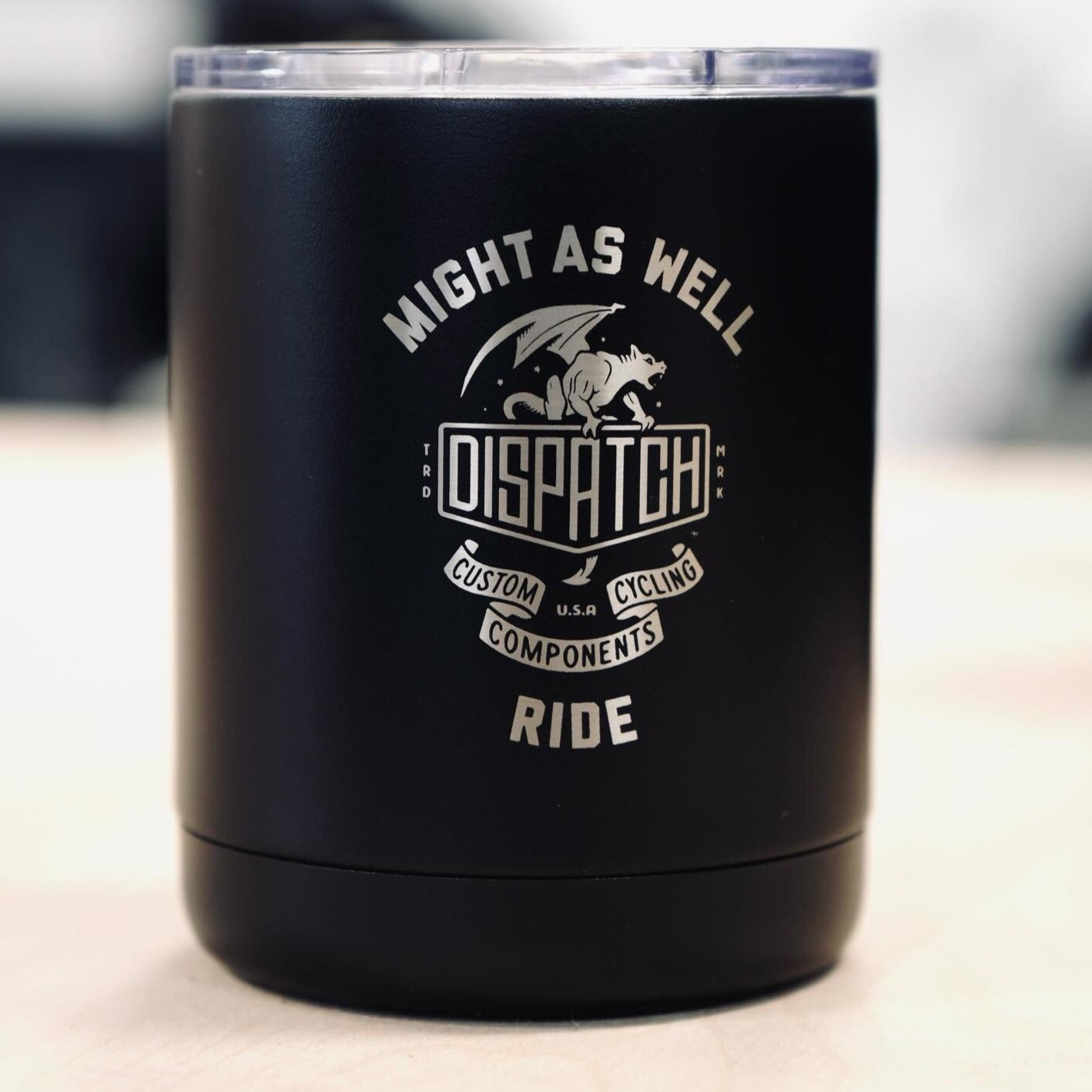 LIMITED EDITION: Might As Well Ride Custom Engraved Mug - Dispatch Bike