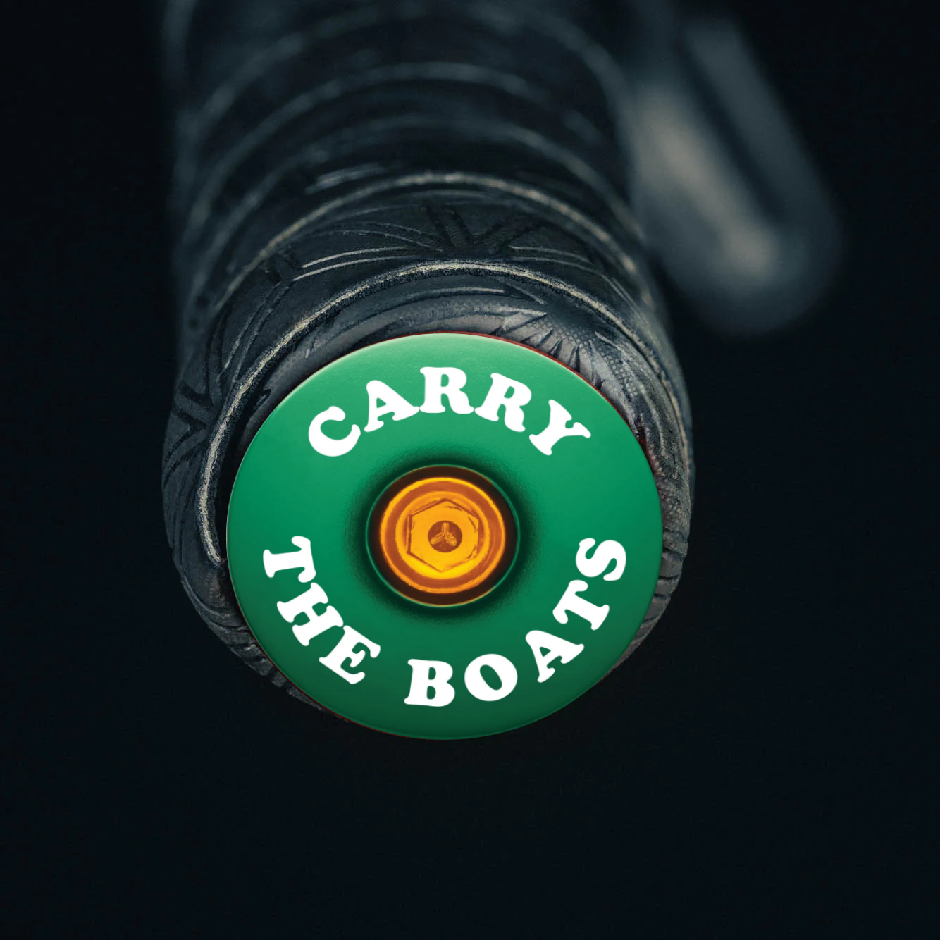 Dark green mtb bar end plugs for secure handlebar fit