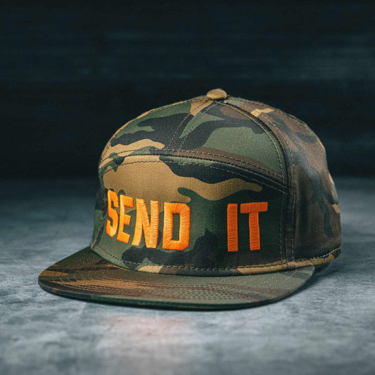 Dispatch SEND IT Camouflage 7 Panel Hat for Bike Lover
