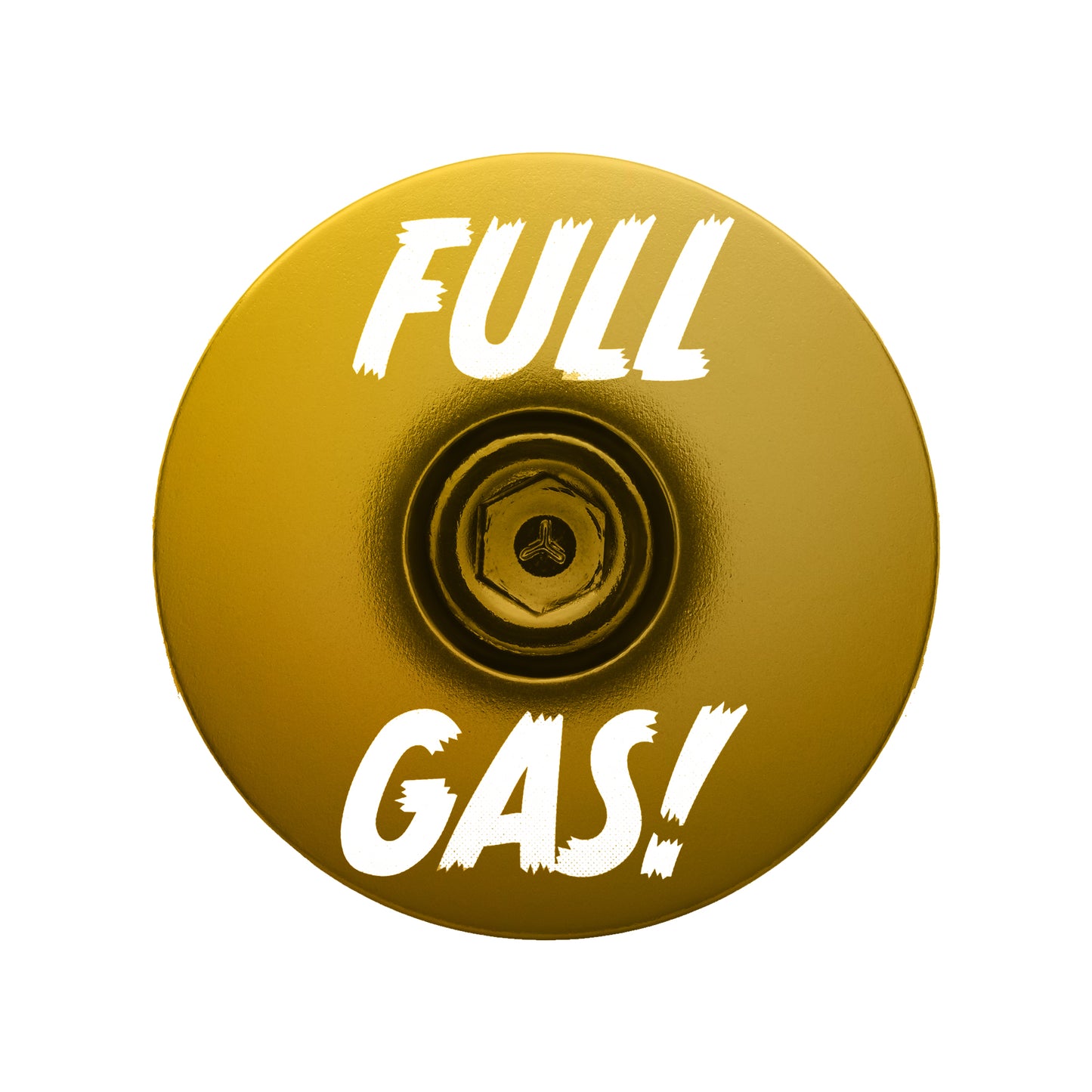 Gold bike headset top cover made to personalize your ride.