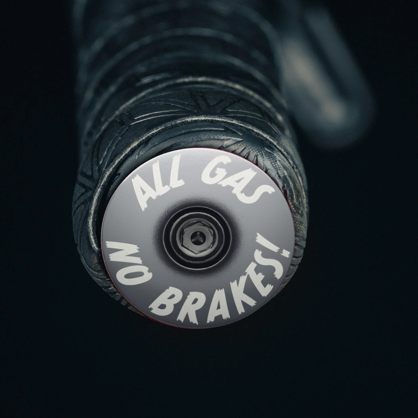 Gray bicycle bar end plugs tailored for drop bars and flat handlebars