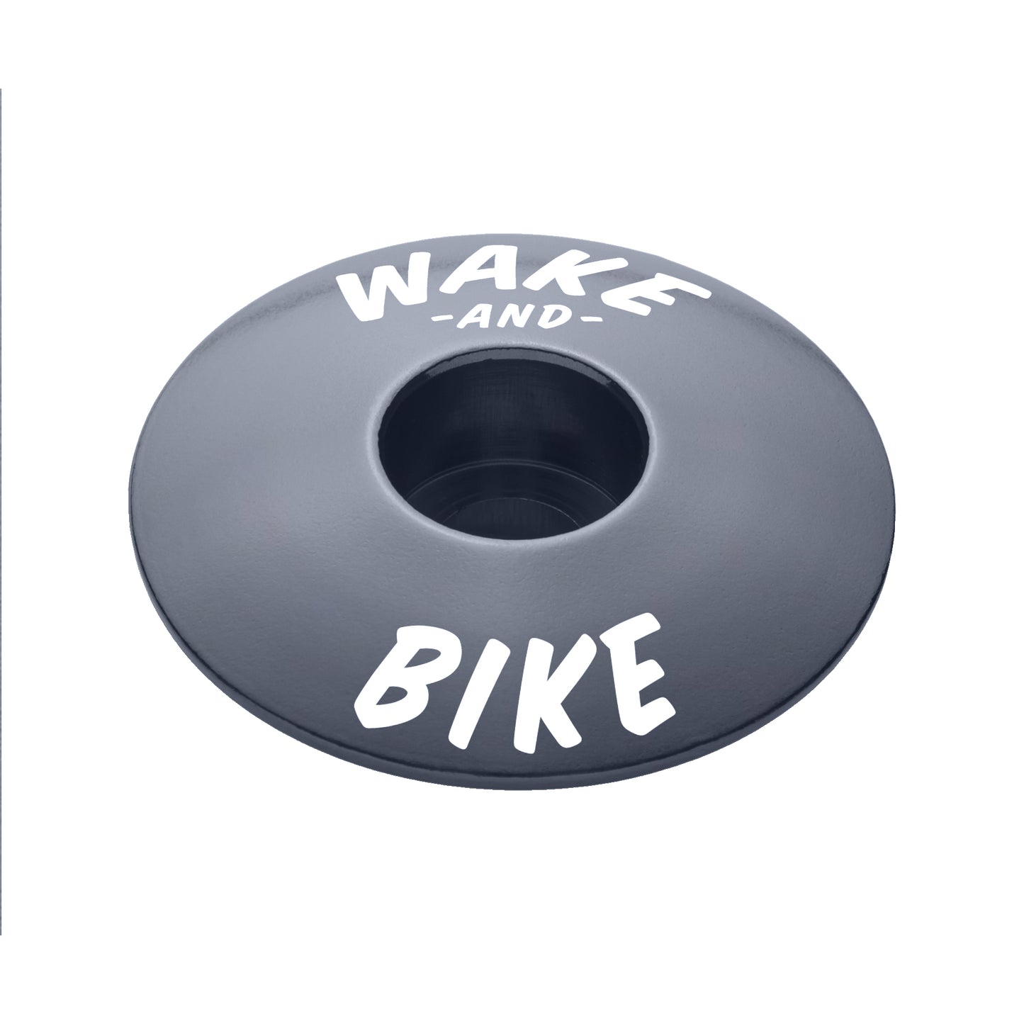 Gray bike headset top cap for a sleek and durable upgrade to your bike components.