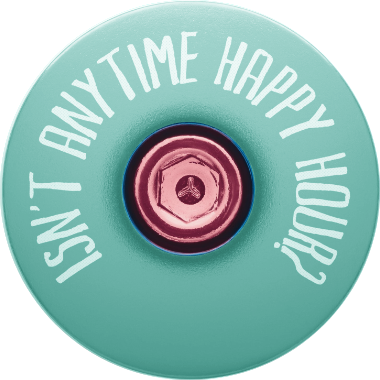 It's 5 of the Clock Anytime - Custom Bicycle Headset Cap