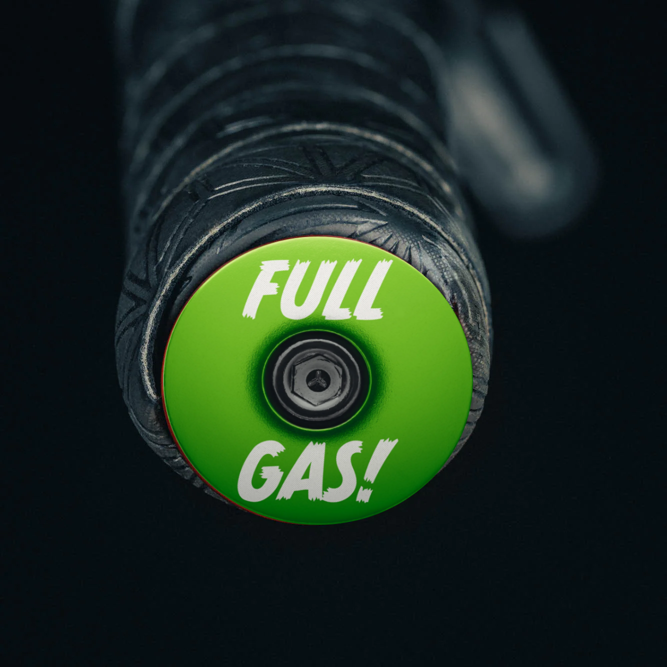 Full Gas! Custom - Light blue bar end plugs for road bicycle handlebars