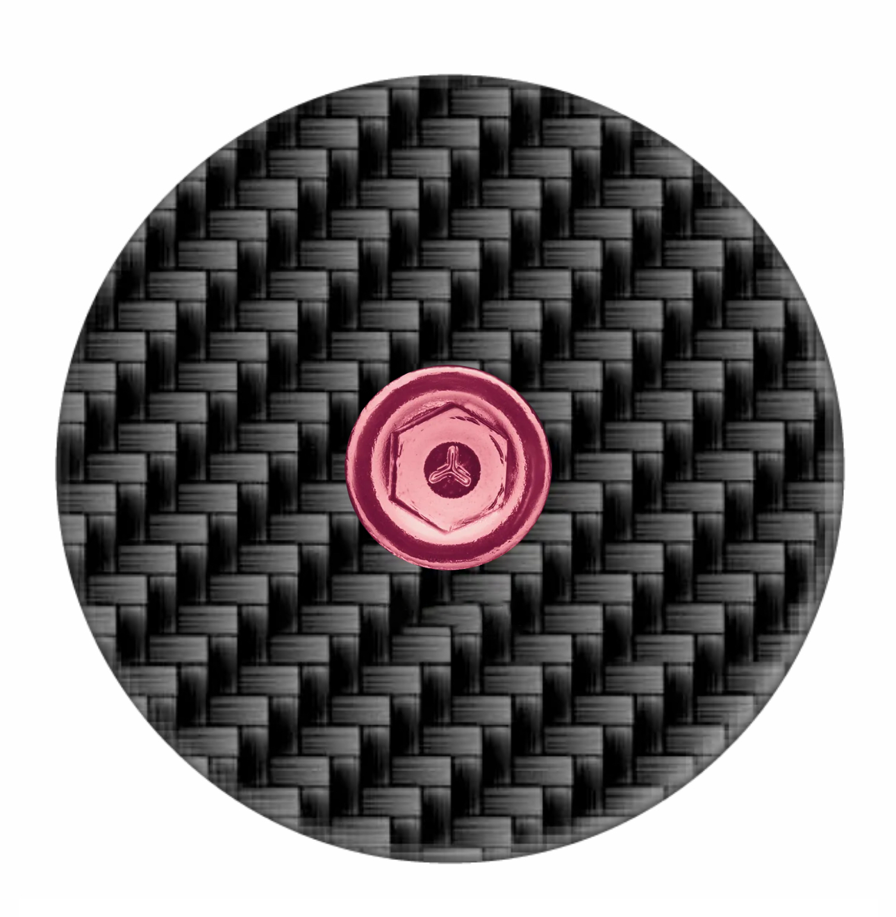 Pink stem top cap for adding a personalized touch to your bike