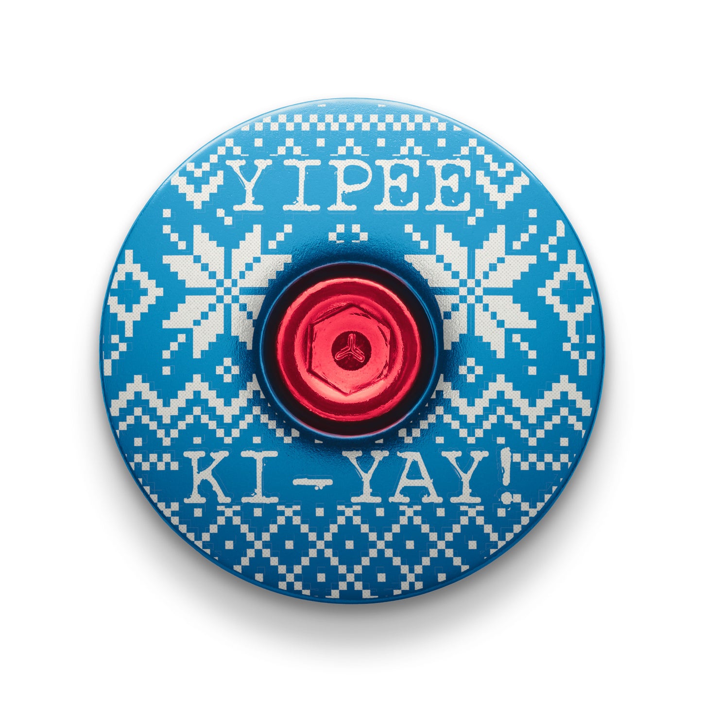 Light blue bicycle top cap for upgrading your bike with ease