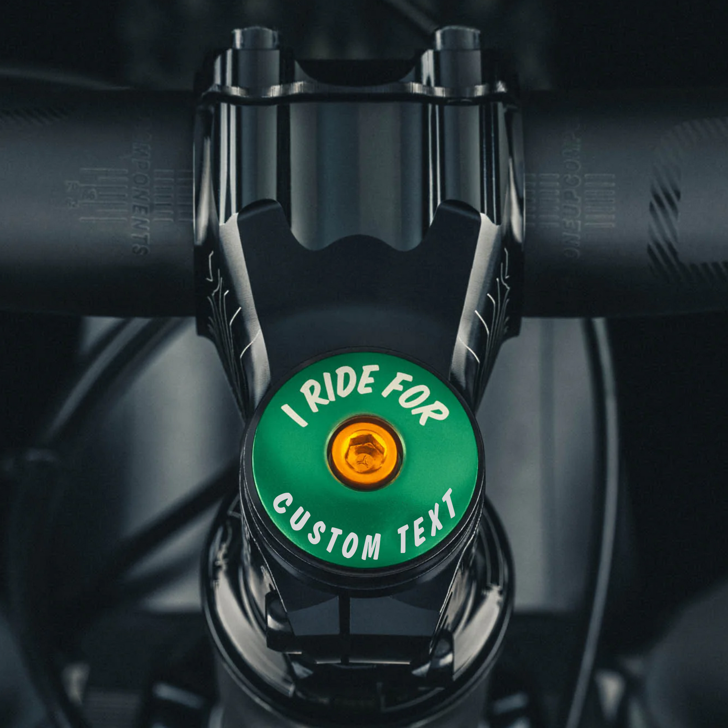 Custom Bicycle Headset Cap made of durable aluminum for custom personalization