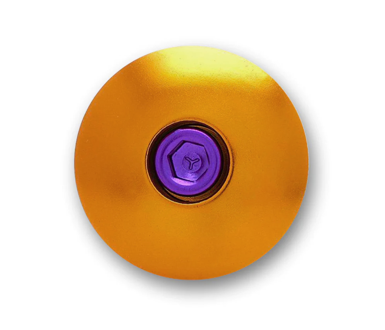 Unique burnt orange bike headset top cover for a modern aesthetic.
