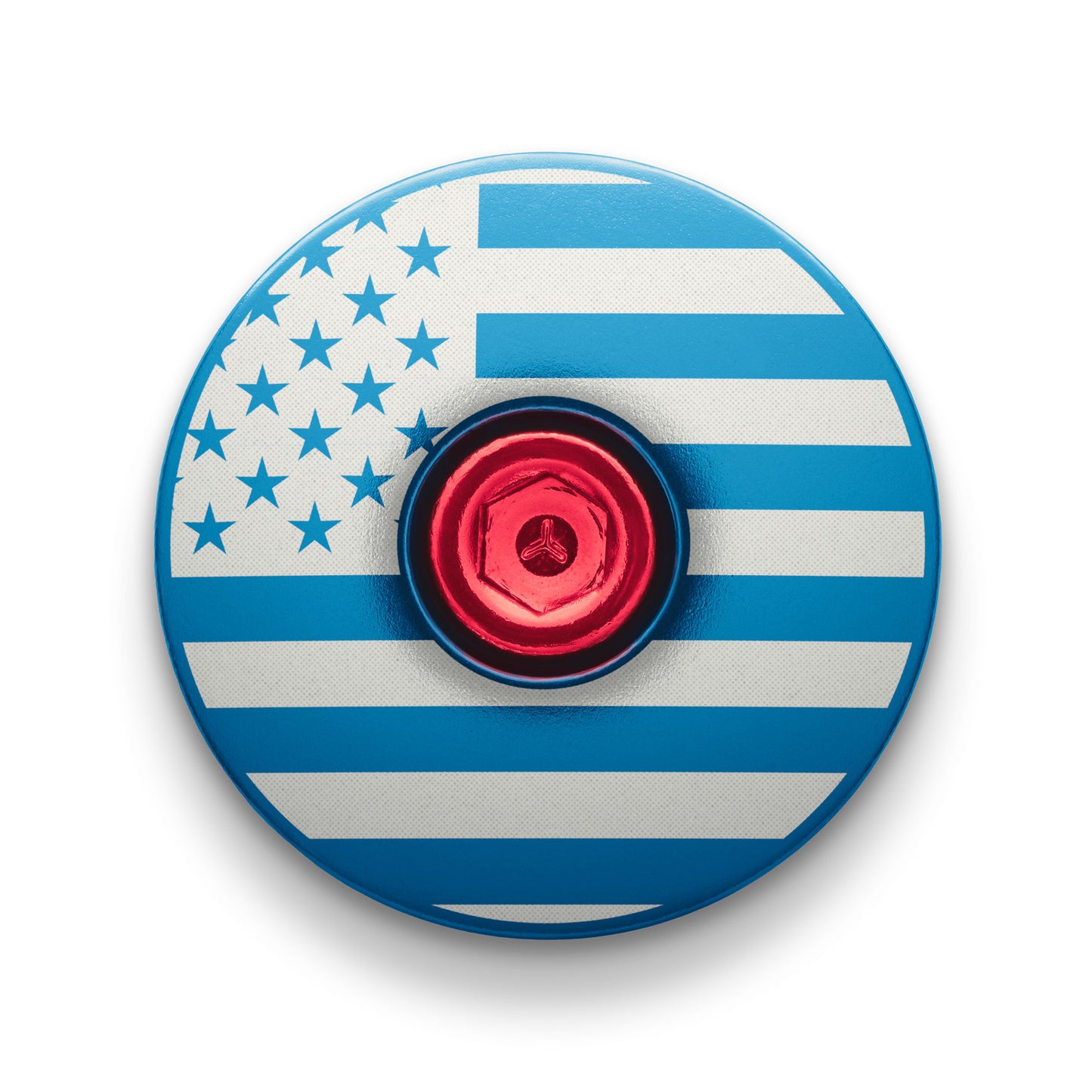 Stylish blue bike headset top cover designed for mountain bikes and road bikes