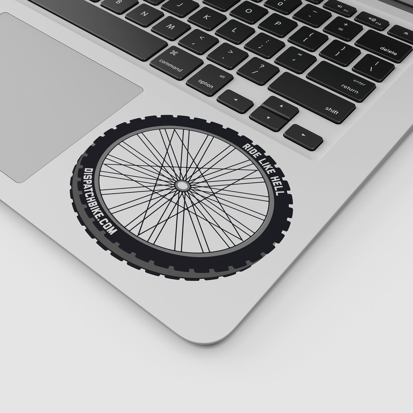 RIDE LIKE HELL - Custom Bicycle Wheel Stickers for Laptop