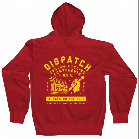 Dispatch Always On The Edge Custom Bike Hoodie for Bike Riders