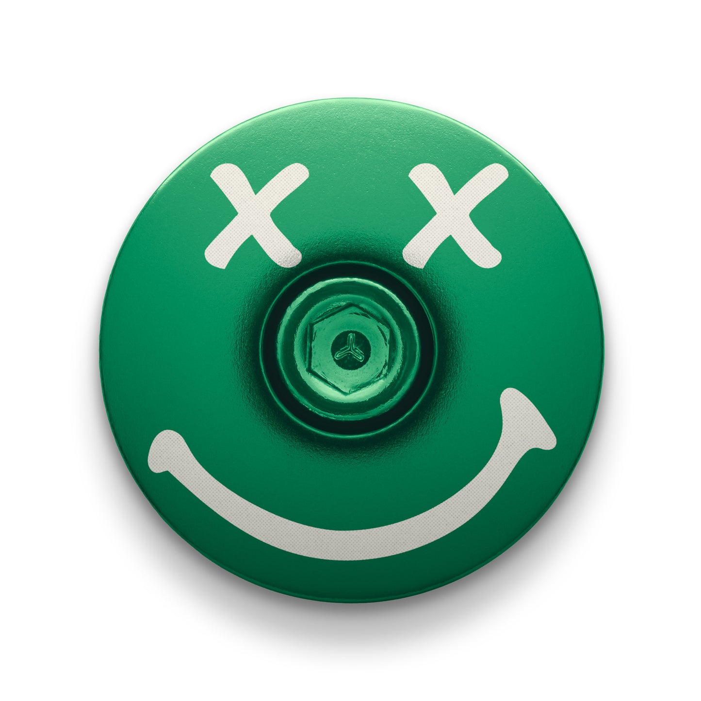 Dark green bike headset cap for custom bicycle accessories