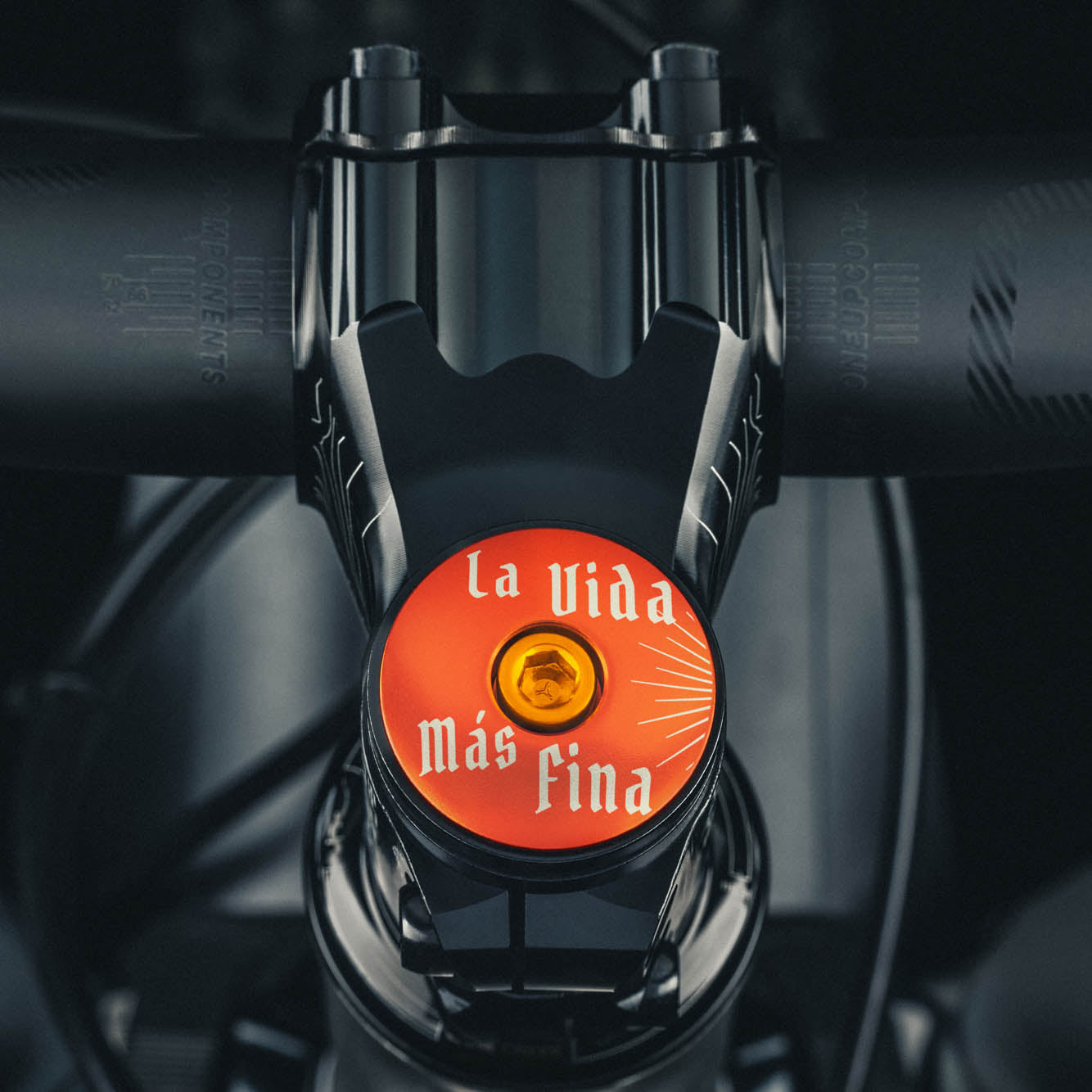 La Vida Más Fina Bicycle Headset Cap - bicycle stem cap for a bold look.
