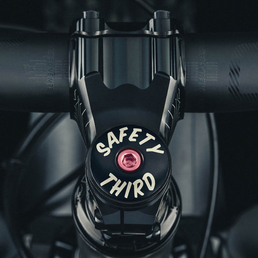 Safety Third Bicycle Headset Cap for 1 1/8" steerer tubes perfect for custom bike components.