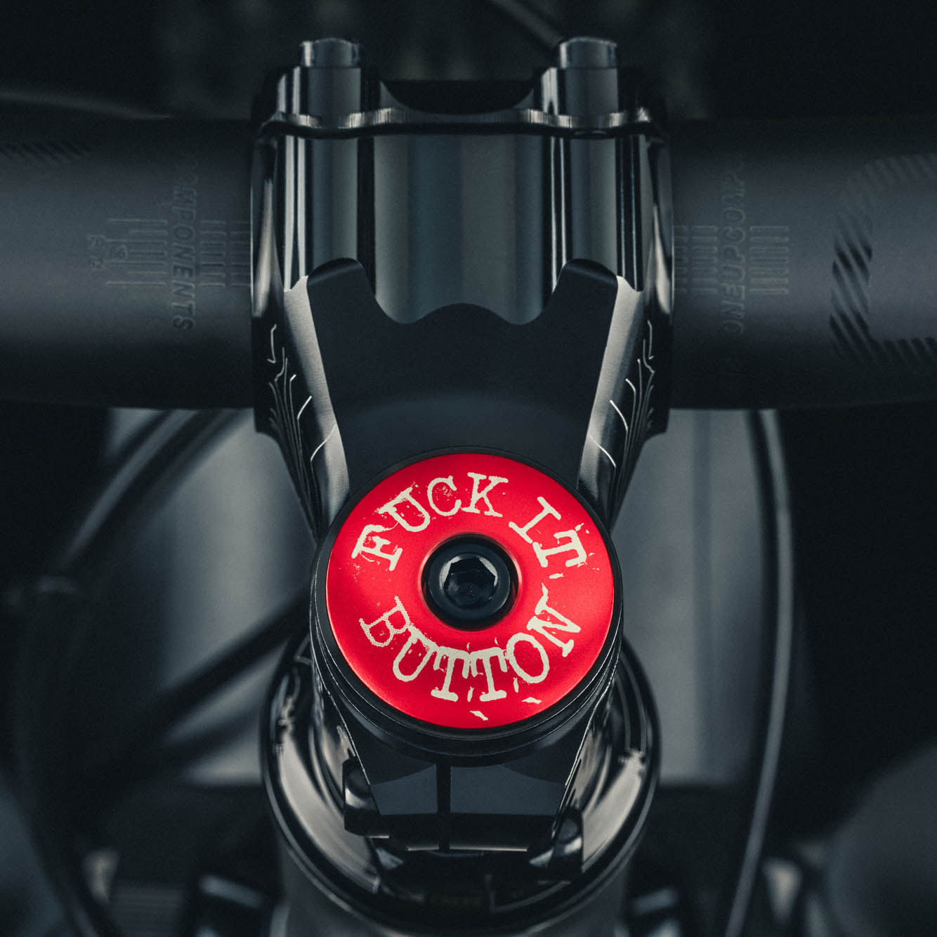 Fuck it Button Bicycle Headset Cap - Dispatch Bike