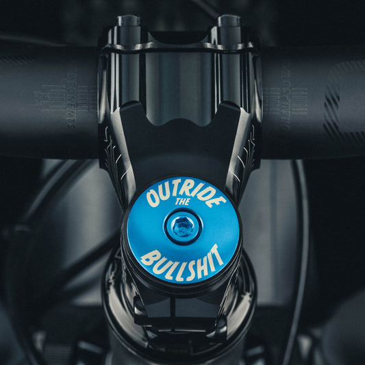 Outride The Bullshit Bicycle Headset Cap - This top cap designed for 1 1/8" bike steerer tubes.