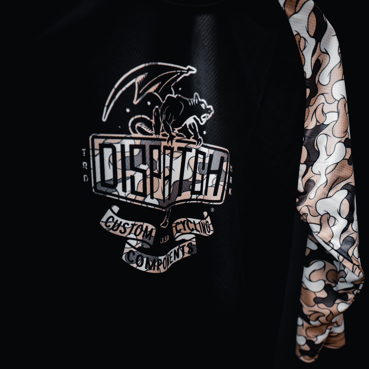 Dispatch - Ride Your Ride Sand Seuss Camo 3/4 Sleeve Mountain Bike Jersey - Dispatch Bike