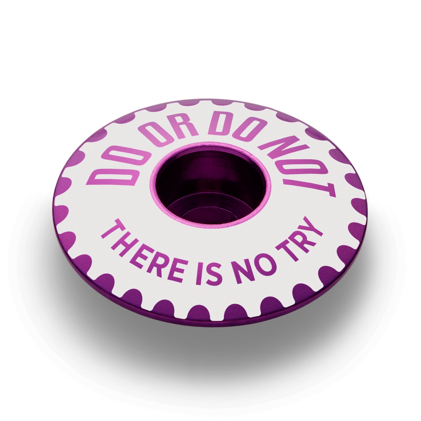 Purple bike top cap for a custom look and reliable performance.