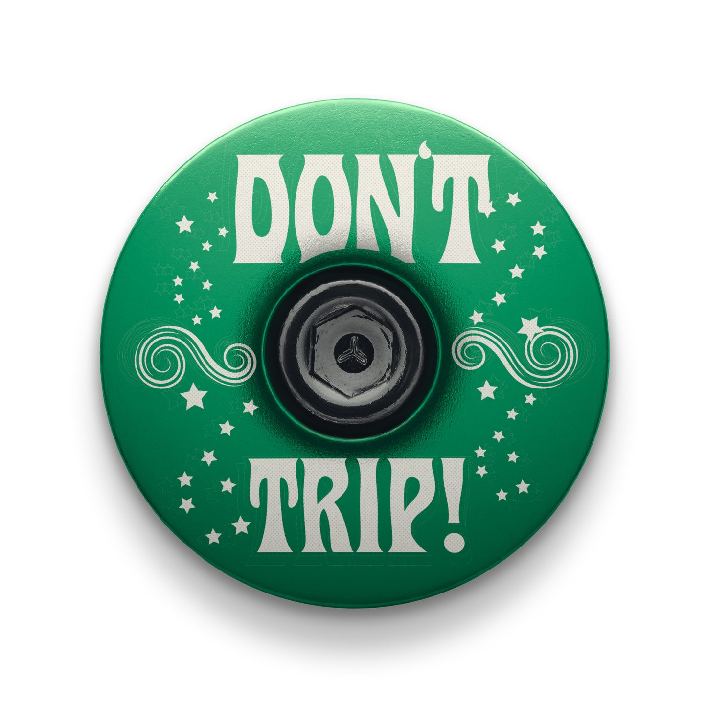 Dark green bike headset top cover for road bike customization.