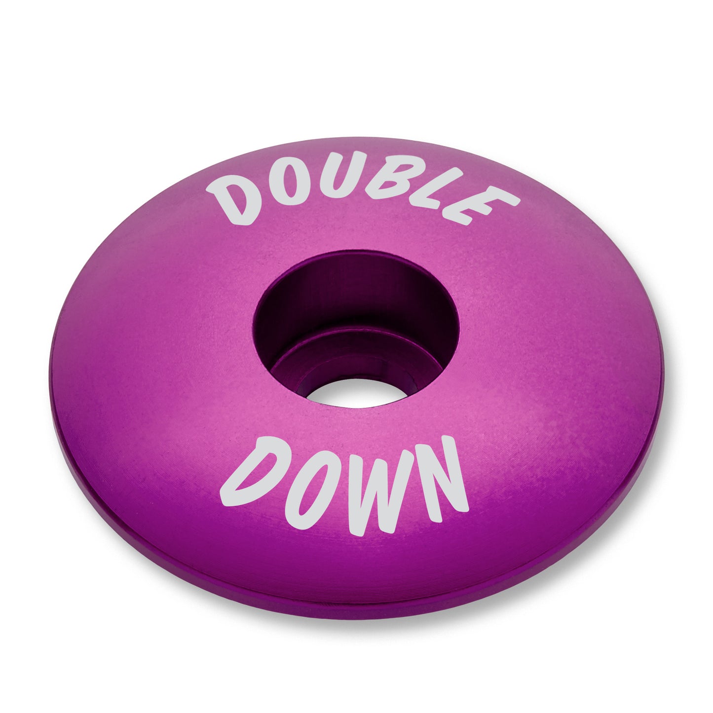 Hot pink headset top cap designed for bold customization of your bike.