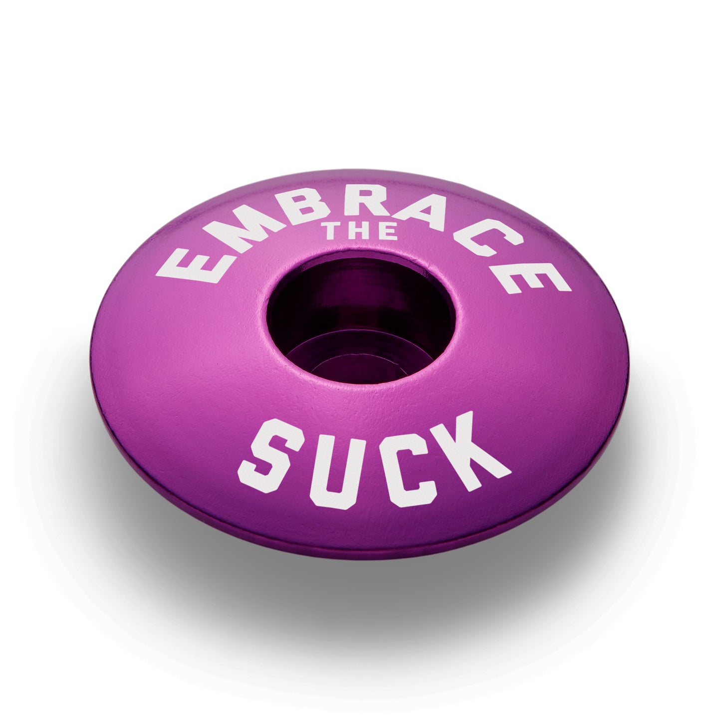 Purple bicycle headset cap ideal for custom stem caps on your bike's 1 1/8" steerer tube.