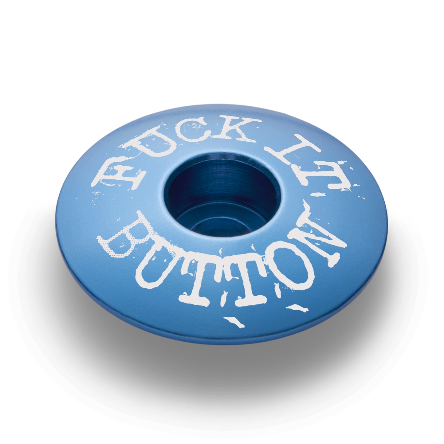 Blue bike top cap for a custom finishing touch on your bike