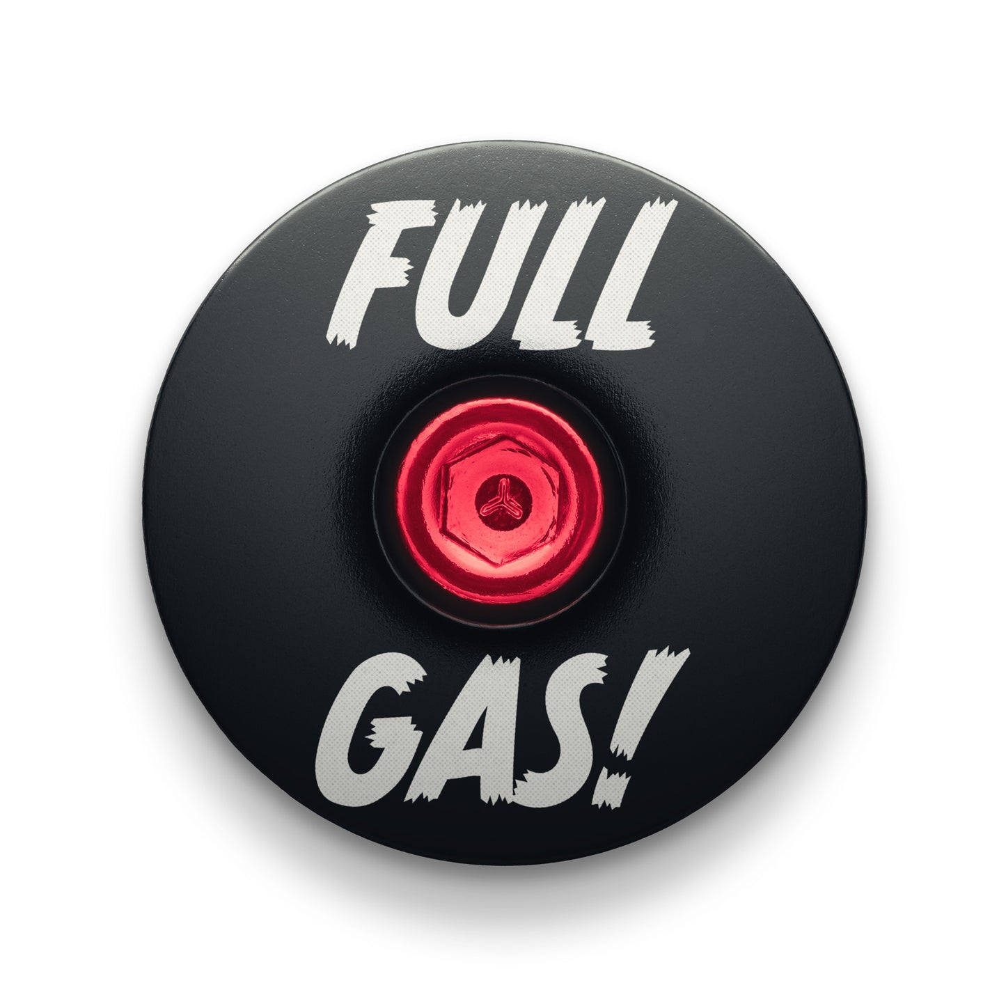bicycle headset cap designed for 1 1/8" steerer tubes made from durable aluminum.