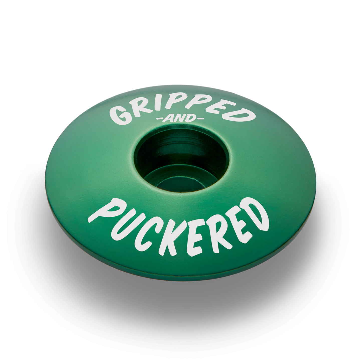 Green top cap made for cycling personalization.