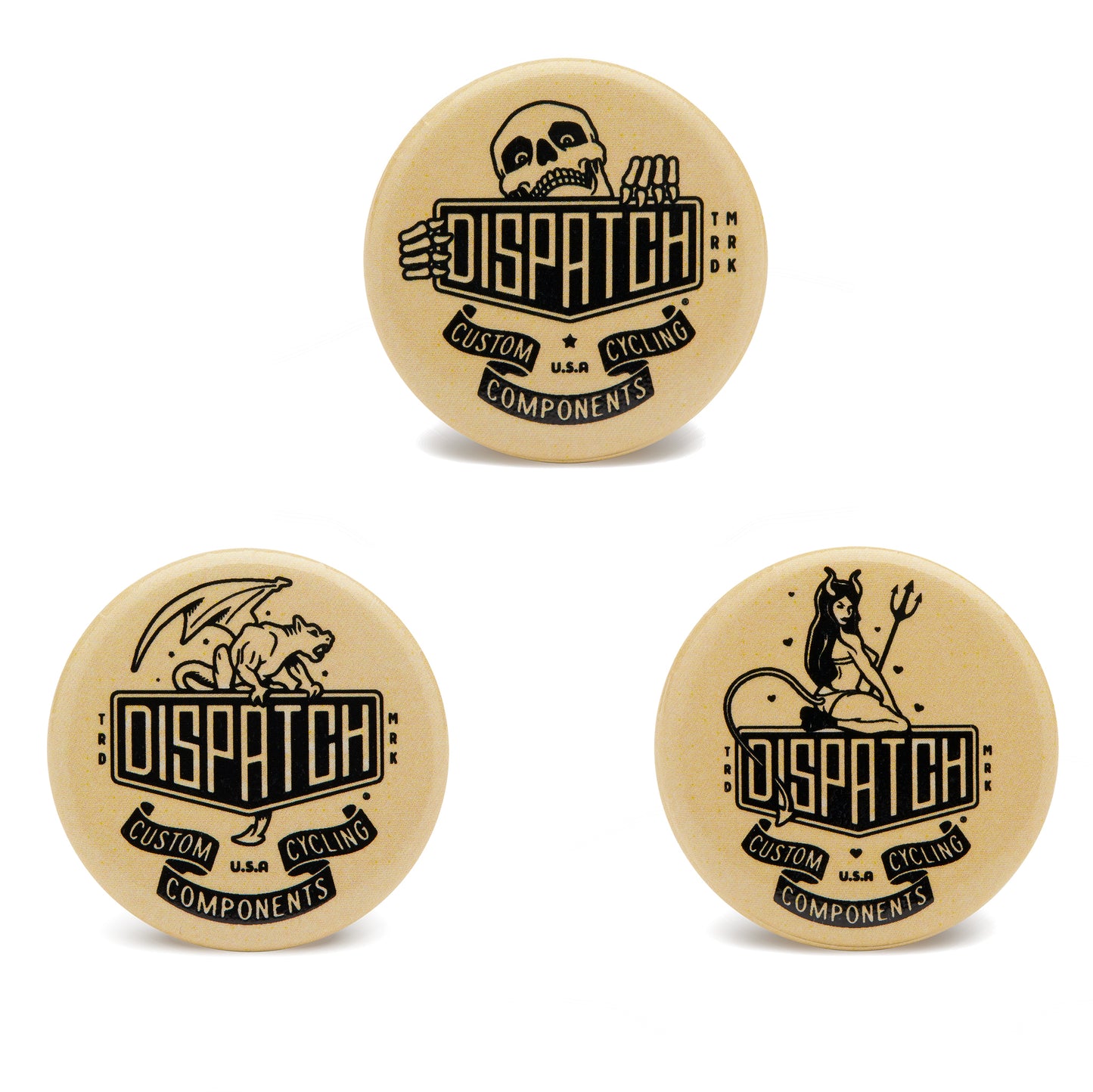 Dispatch Custom Cycling Components Logo Pins - Dispatch Bike