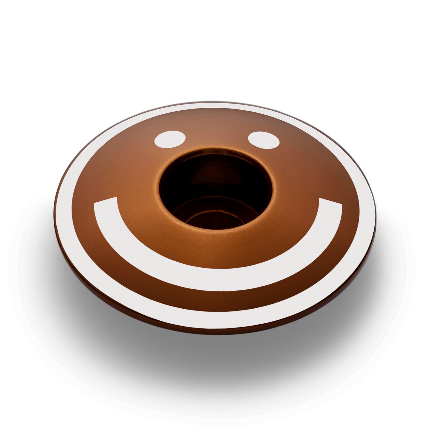 Brown bicycle headset top cover for a personalized touch