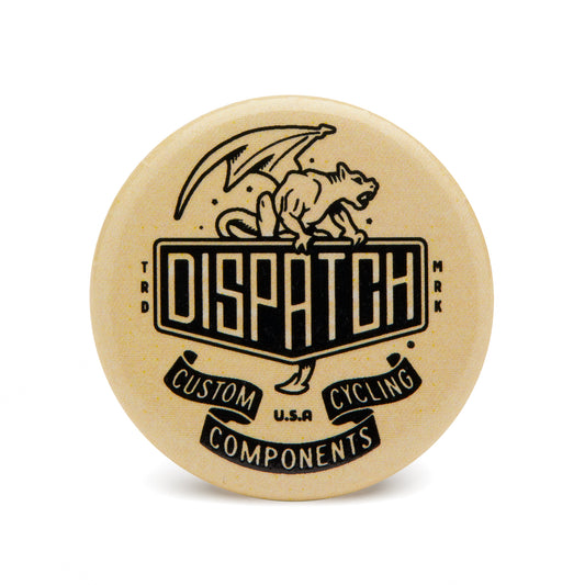 Dispatch Custom Cycling Components Logo Pins for Bicycle Lovers.