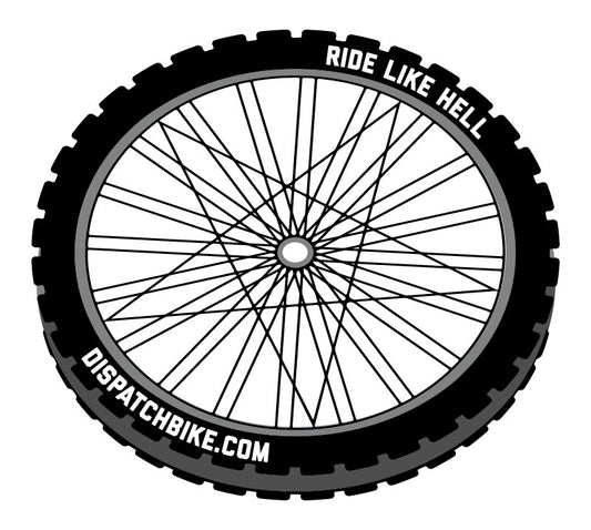 RIDE LIKE HELL - Custom Bike Wheel Stickers for Your Laptop