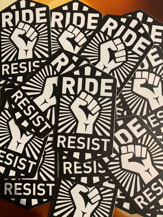 Ride Resist Sticker Perfect for Your Laptop and Bicycle