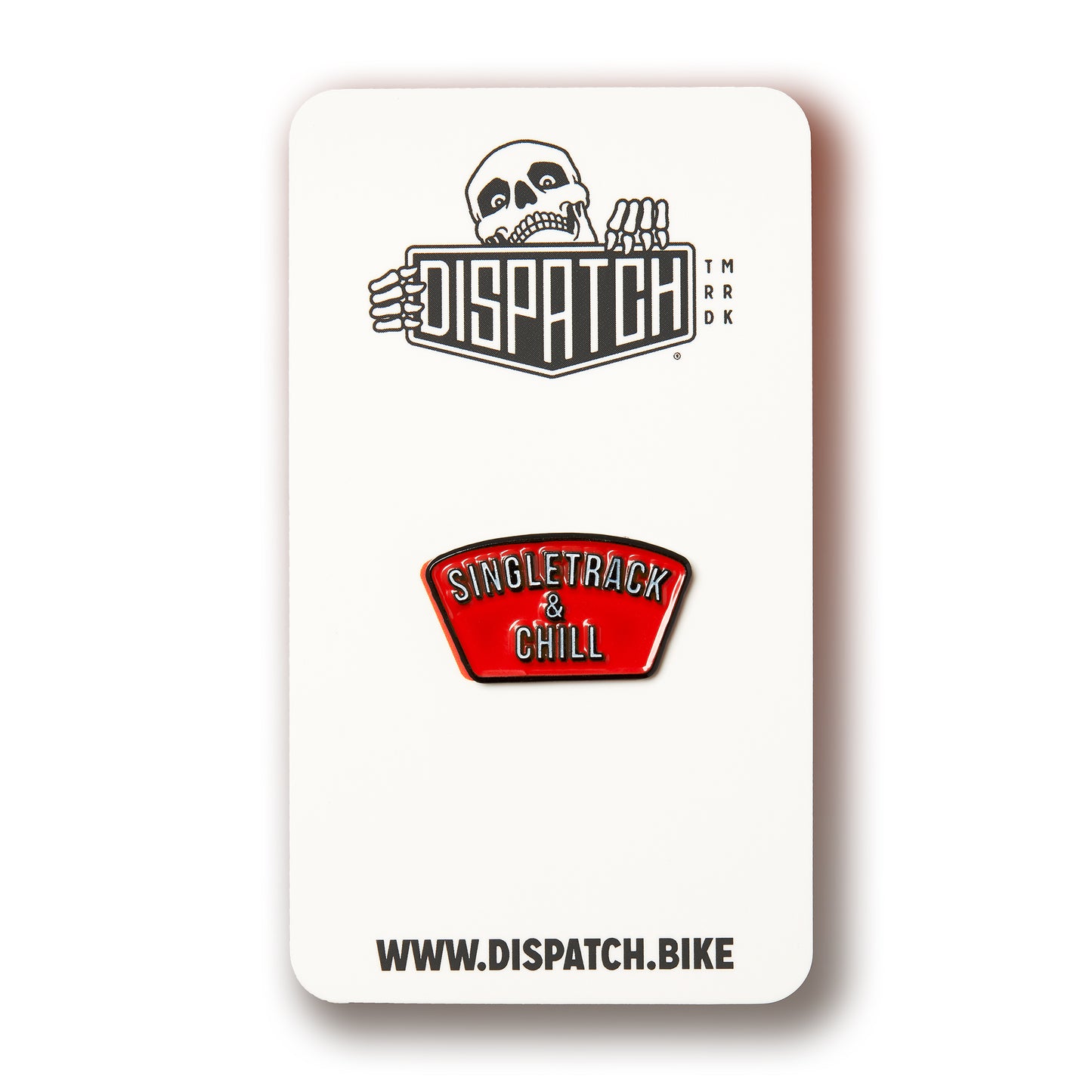 Singletrack & Chill Custom Enamel Pin - Dispatch Bike