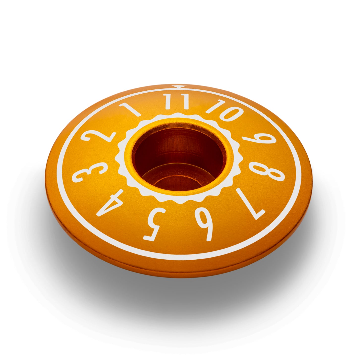 custom bicycle accessories like this headset cap for 1 1/8" steerer tubes.