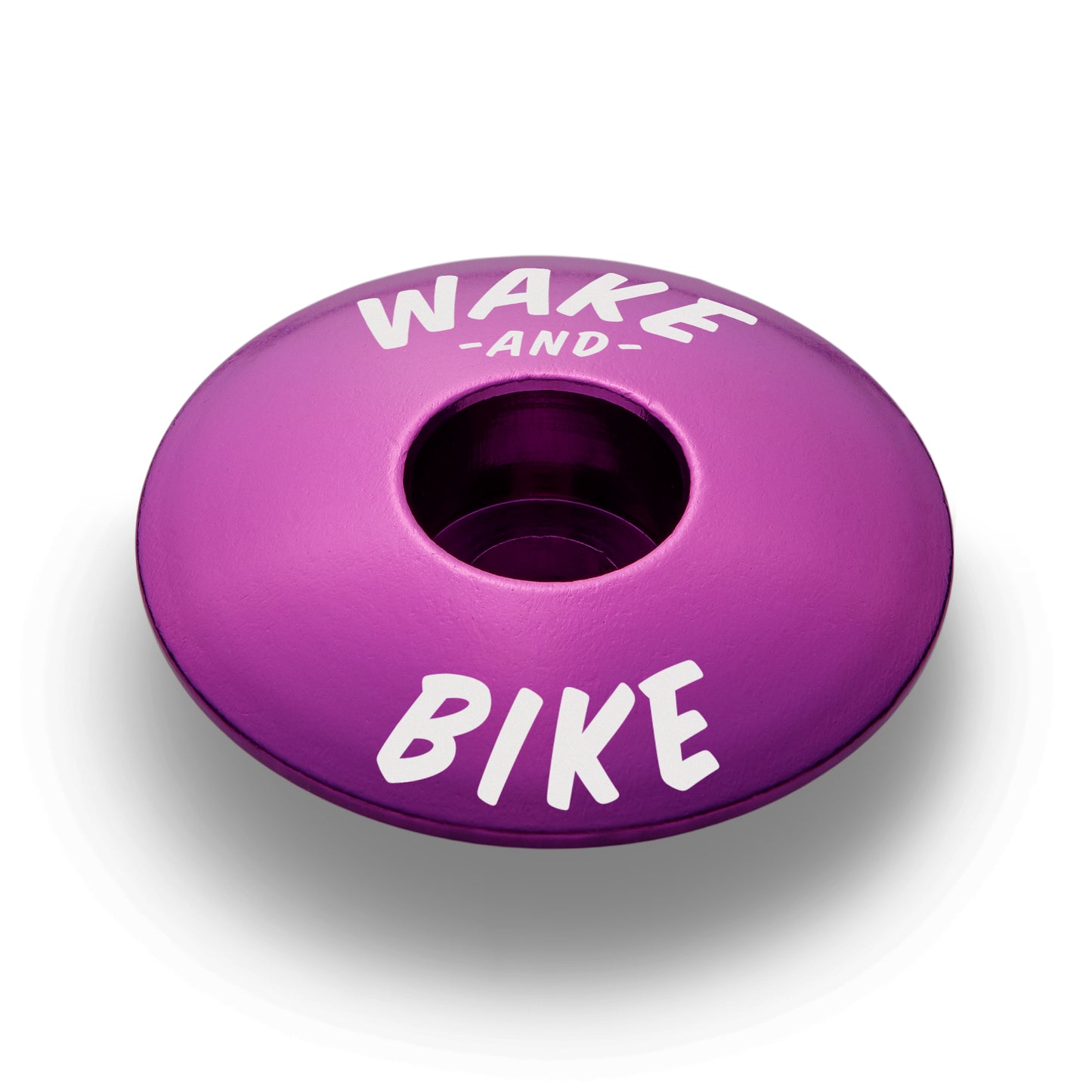 Purple headset cap that provides a reliable fit and adds a touch of color to your bike.