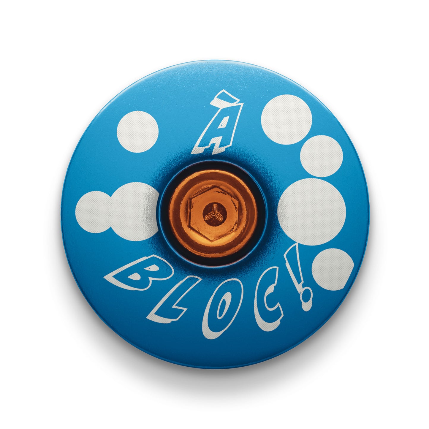 Side view of à Bloc bicycle headset cap designed for 1 1/8” steerer tubes.
