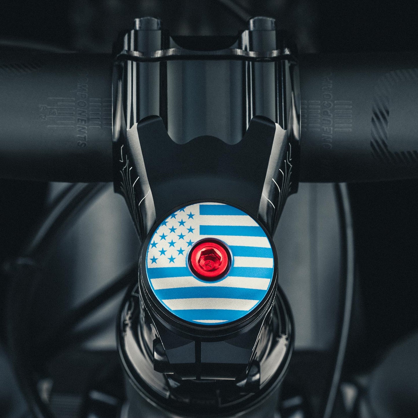 American Flag Custom Bicycle Headset Cap - Dispatch Bike