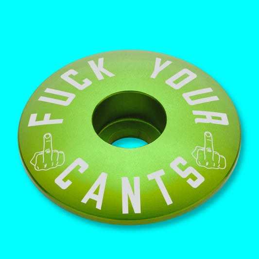 Fuck Your Cants Bicycle Headset Cap