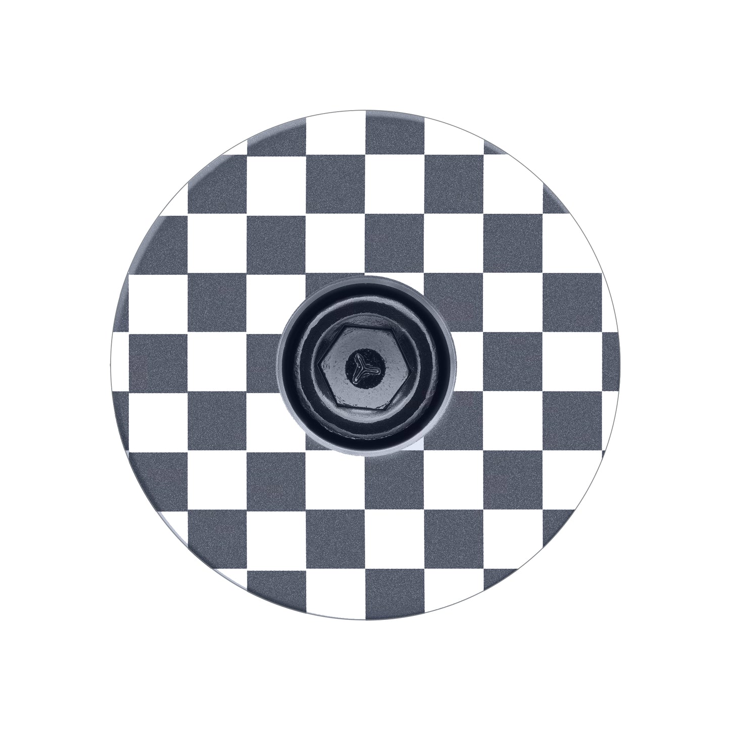 Checkerboard Pattern Custom Bicycle Headset Cap